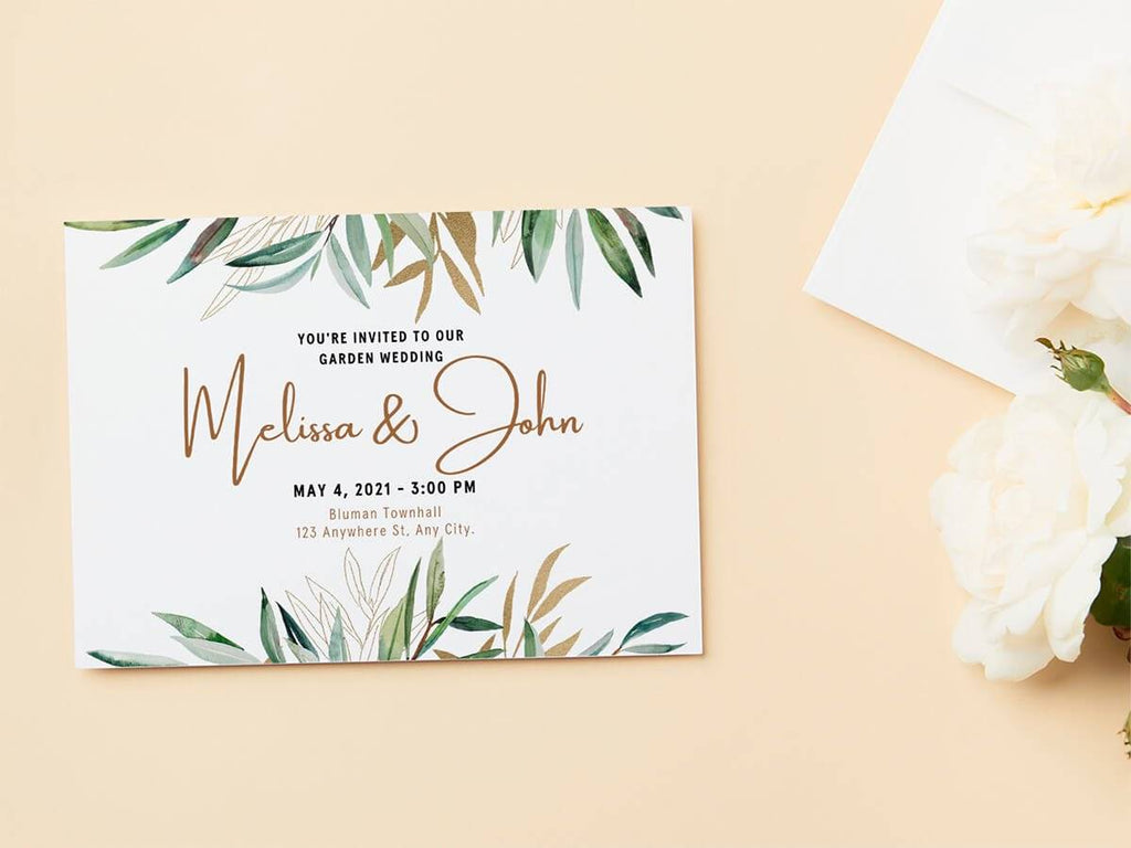 Indian Wedding Card with Self Texture Printing