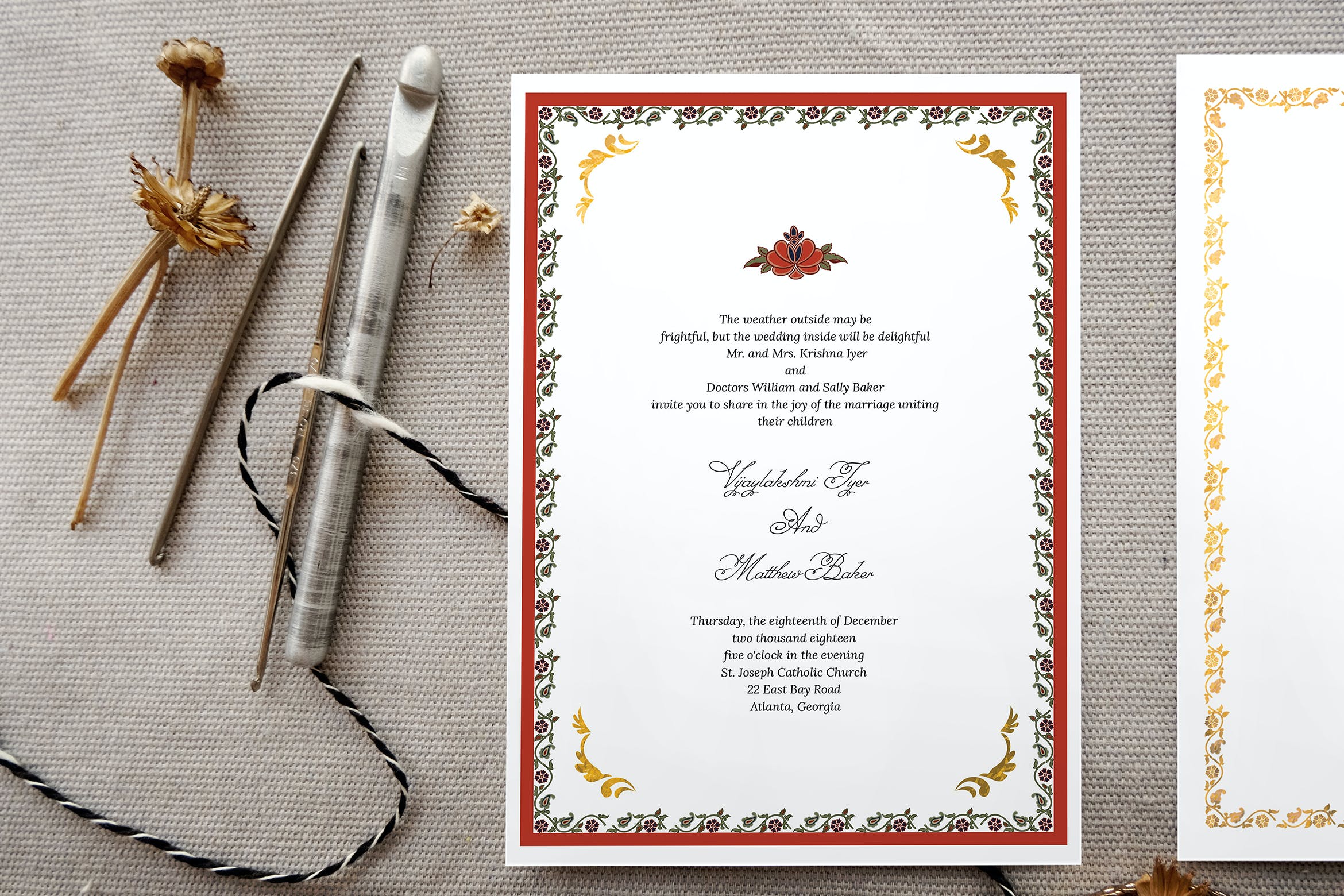 5 Elements for Traditional Indian Wedding Cards