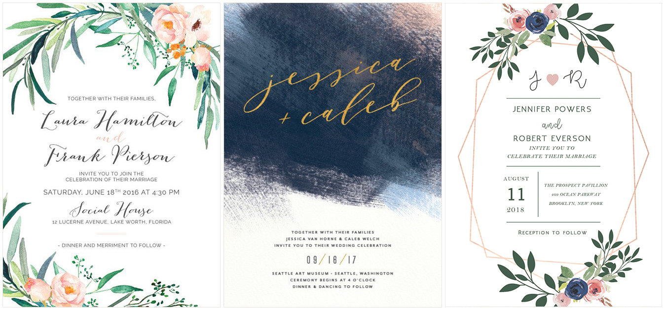 Adorn Your Day With Adorable Watercolor Wedding Invitations