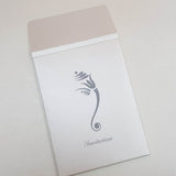 Cream & Pewter Color Boxed Invitation with Rhinestone Decoration: T5-1218