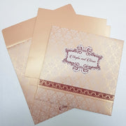 Light Gold & White Indian Wedding Invitation: W-1170