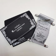 Elegant Black & Silver Scroll Invitation: BSI-77