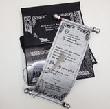 Elegant Black & Silver Scroll Invitation: BSI-77