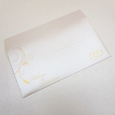 Elegant White Wedding Invitation Ships From India: W-1017