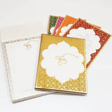 Maharaja Theme Sikh Hardbound Padded Invitation: T6-7114