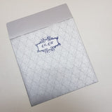Silver & Blue Floral Indian Wedding Invitation: W-1089