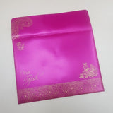 Embossed Hot Pink & Gold Peacock Theme Wedding Cards: W-1111