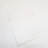 White Pocket Style Laser Cut Invitation: L-401