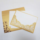 Artistic Floral Laser Cut Invitation : L-284